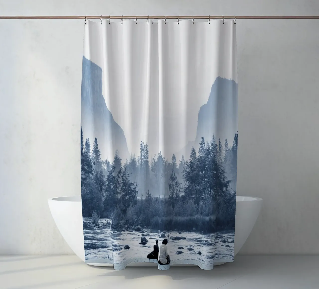 Date In The Nature shower curtain by arizrab