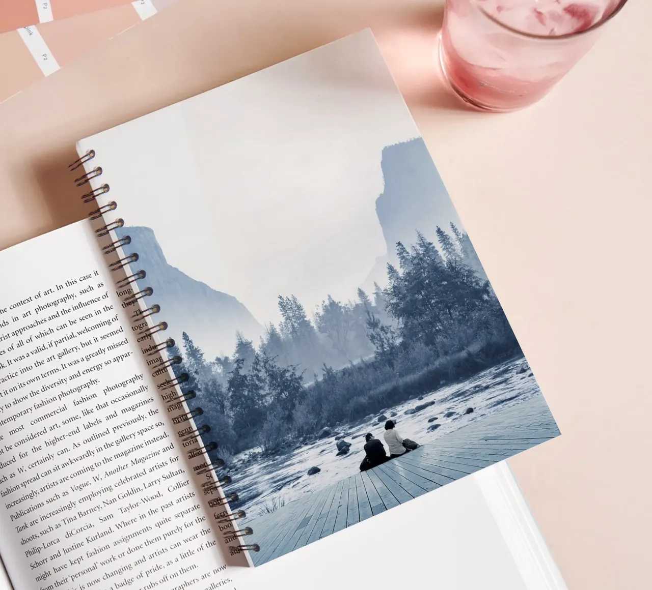 Date In The Nature spiral notebook by arizrab