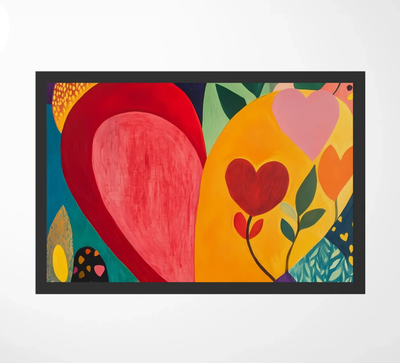 Cuore colorato zerbino da IamHomeStudio