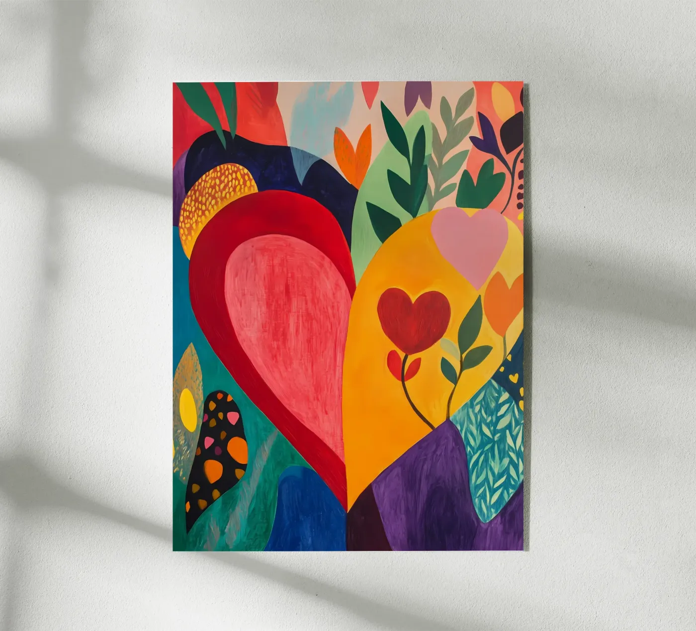 Colorful Heart acrylic glass by IamHomeStudio