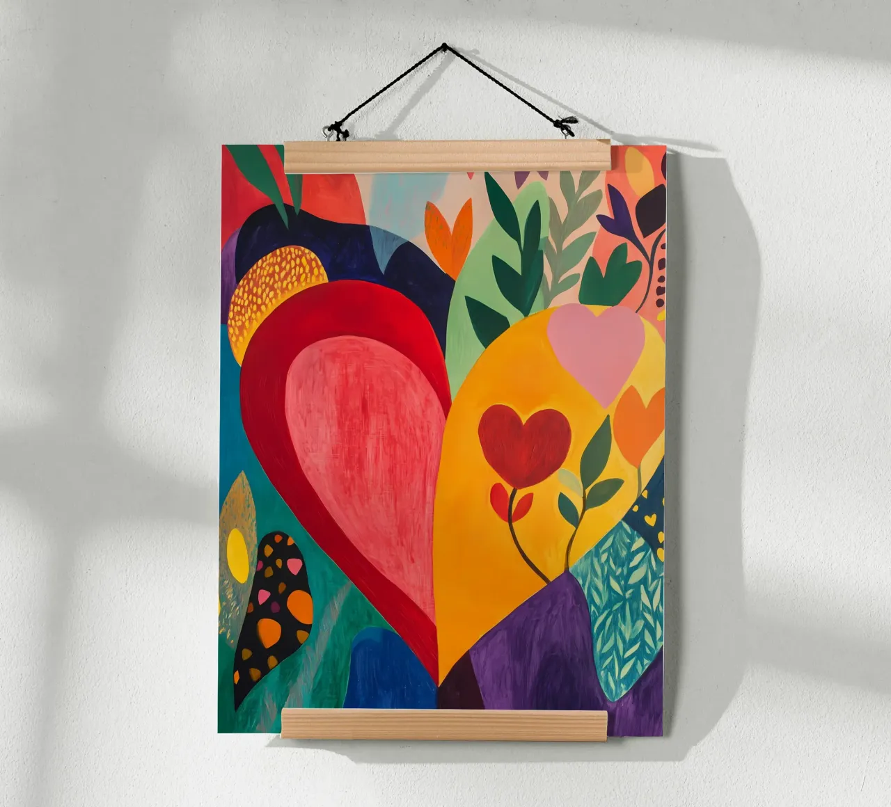 Cuore colorato carta hahnemühle da IamHomeStudio