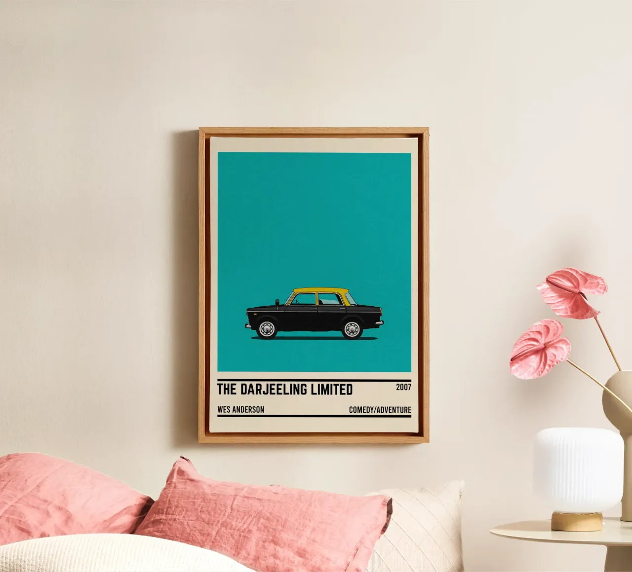 The Darjeeling Limited car movie tela con Cornice a cassetta da TheArtstudio