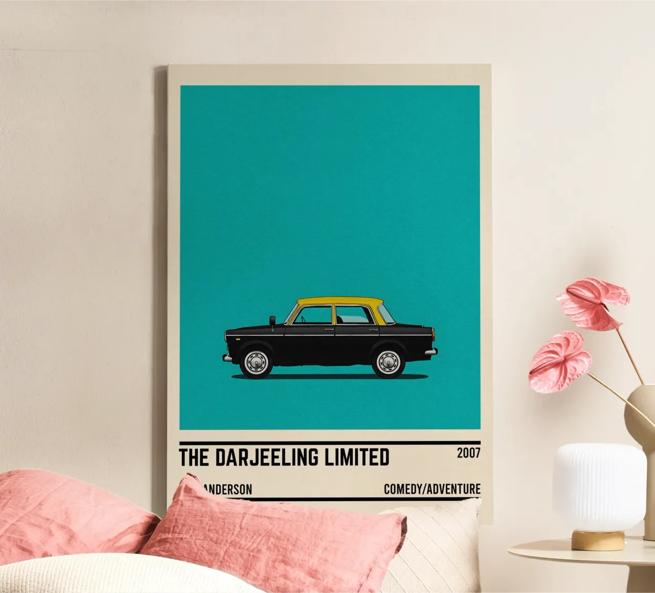 The Darjeeling Limited car movie tela con Cornice a cassetta da TheArtstudio