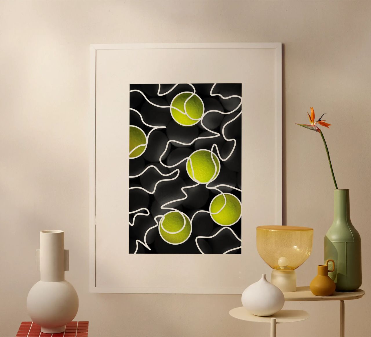 Neon Tennis poster by athlete.art