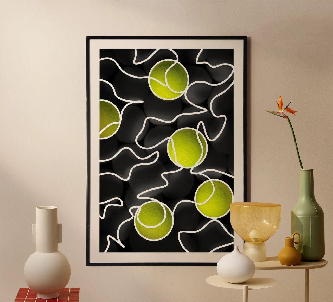 Neon Tennis poster by athlete.art
