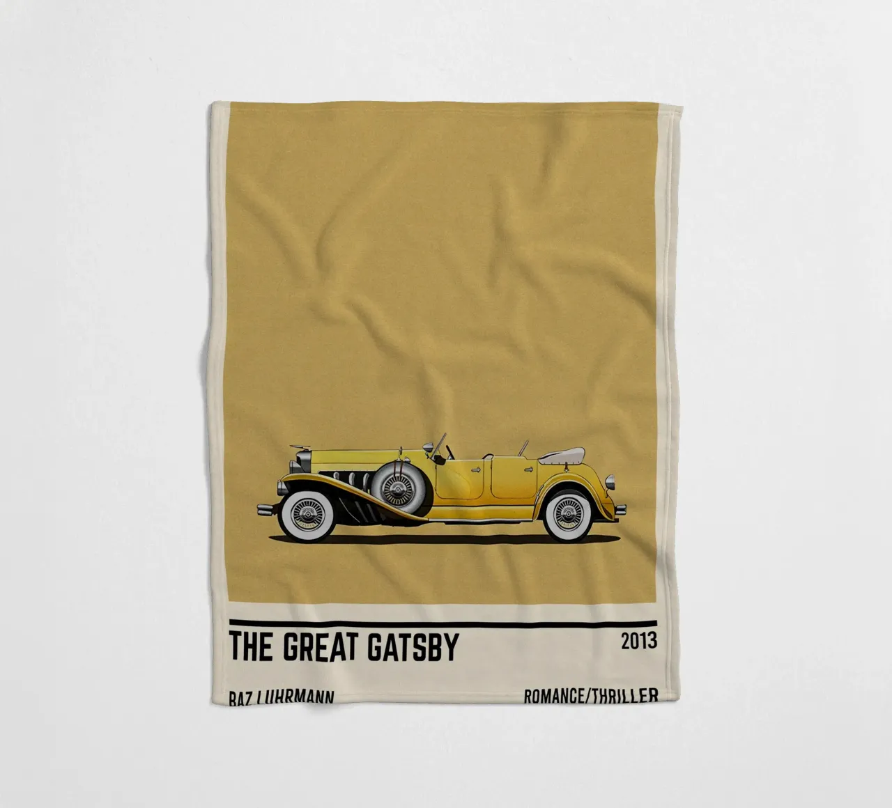 The Great Gatsby movie car Fleecedecke von TheArtstudio