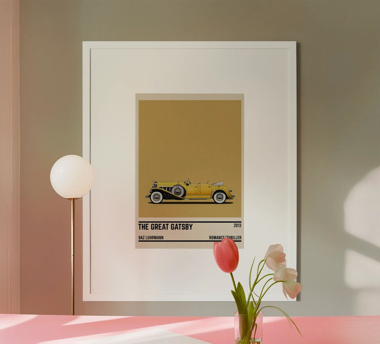 The Great Gatsby movie car poster de TheArtstudio