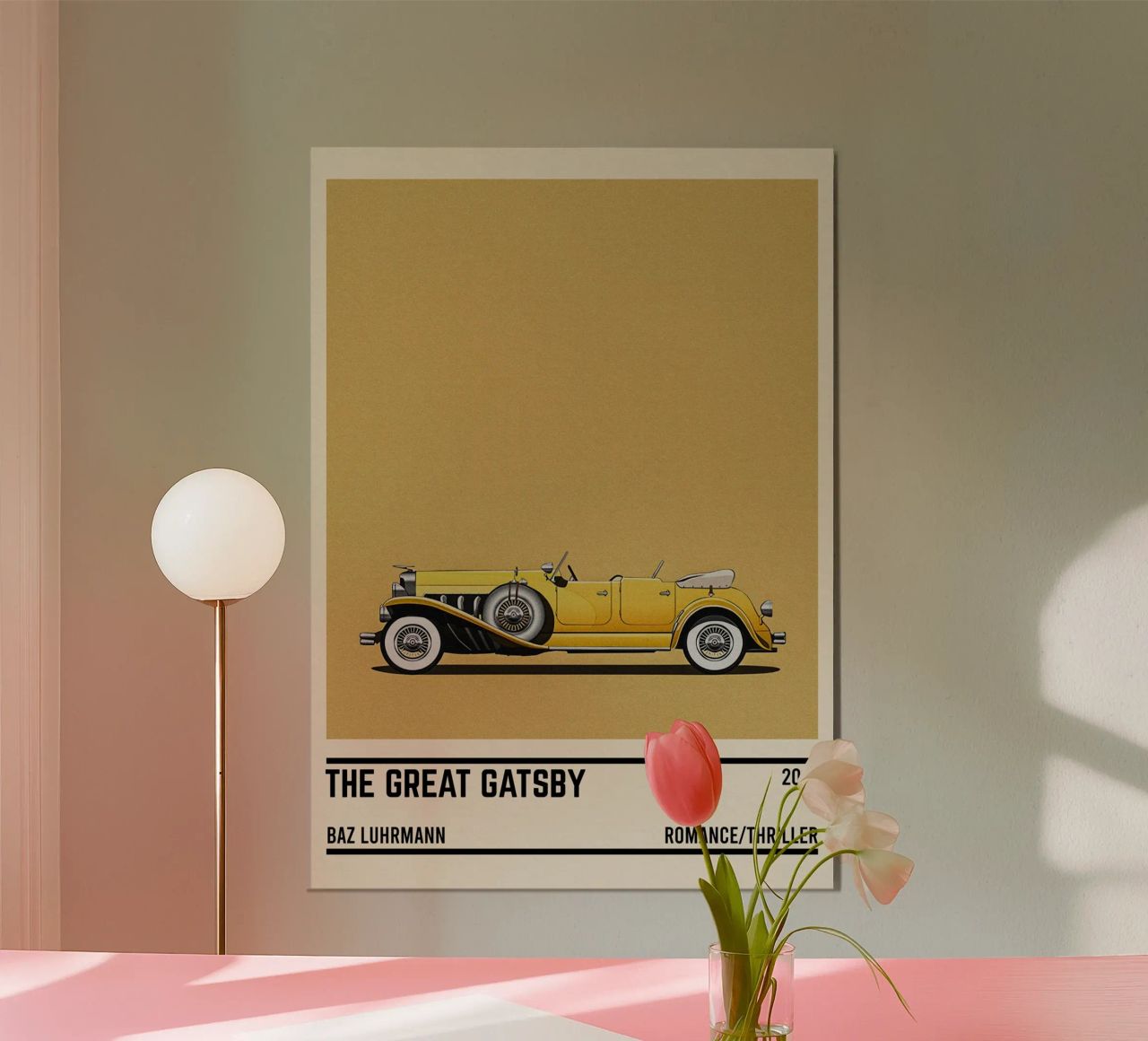 The Great Gatsby movie car poster de TheArtstudio