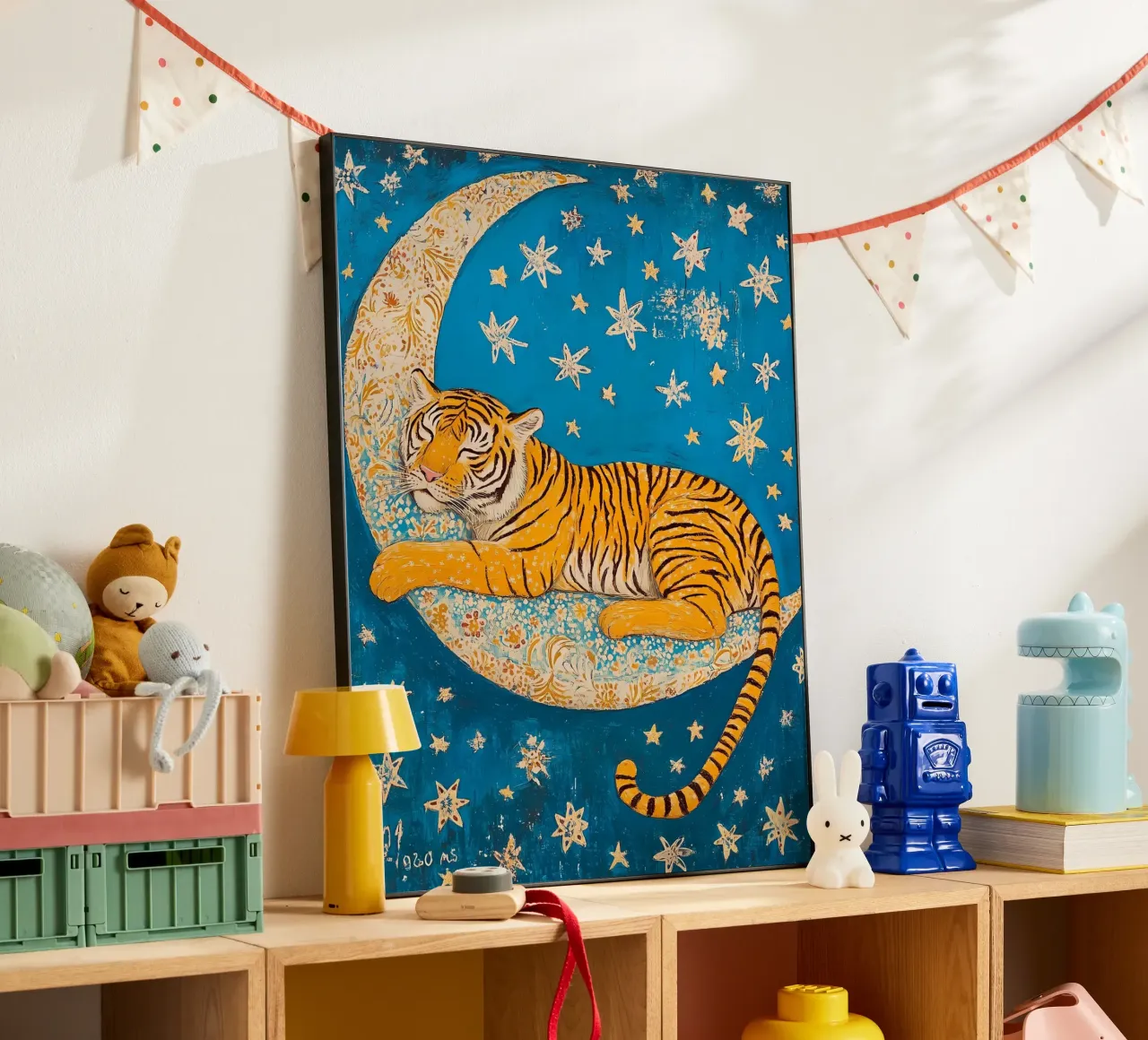 Tigre addormentata alluminio dibond da IamHomeStudio