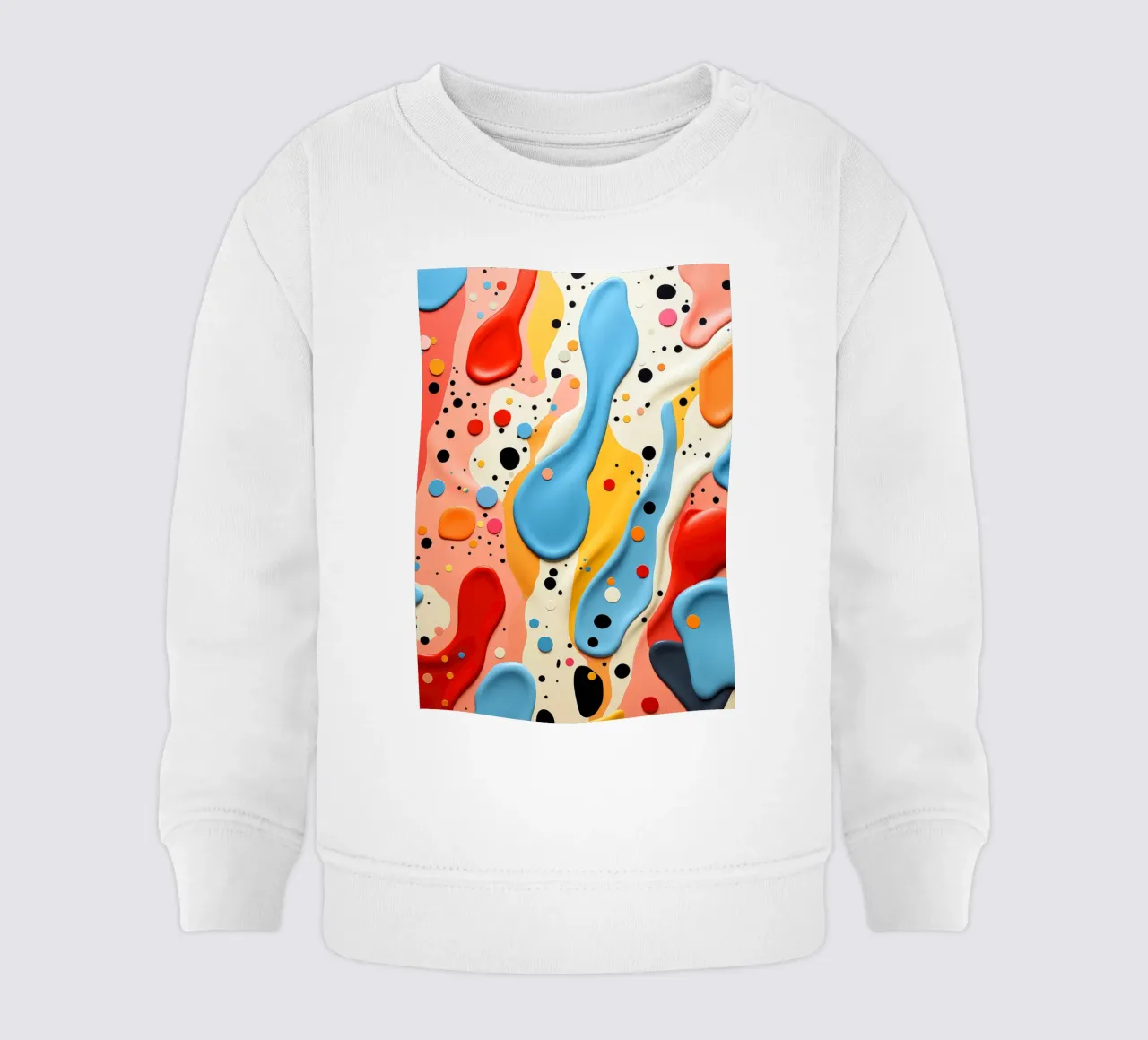 Terrazo pattern art felpa neonato da Justyna Jaszke JBJart