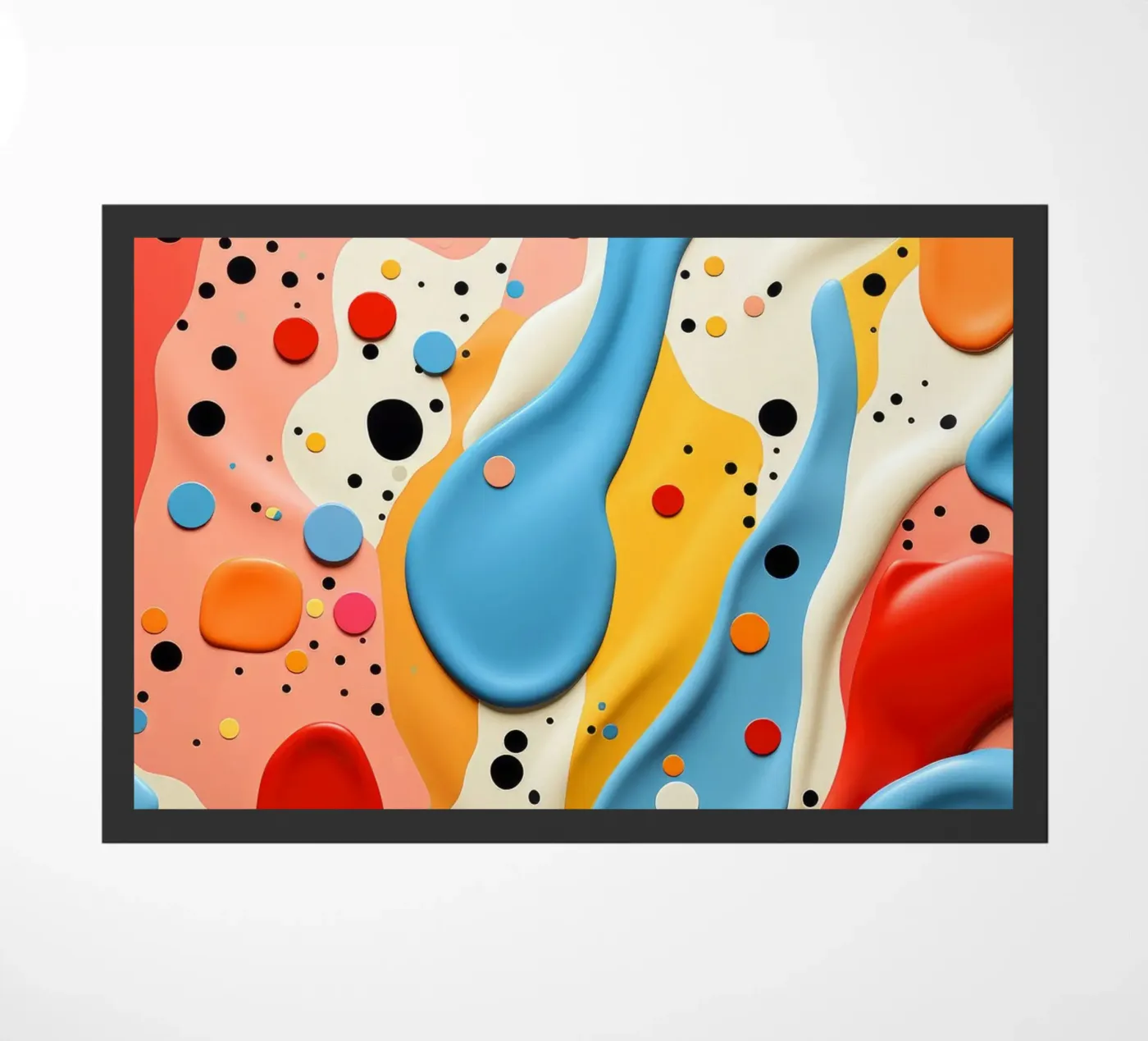 Terrazo pattern art doormat by Justyna Jaszke JBJart