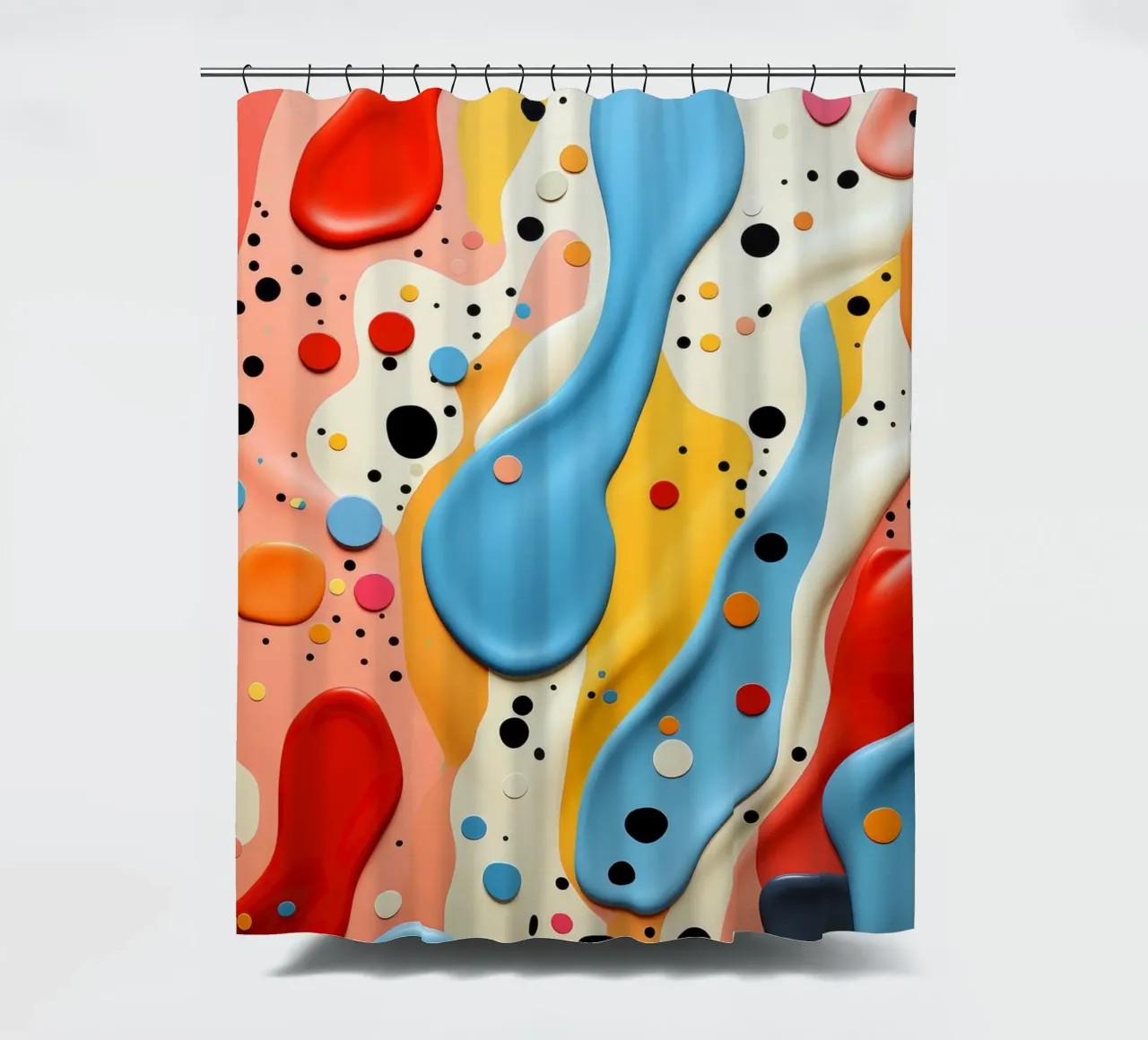 Terrazo pattern art tenda da doccia da Justyna Jaszke JBJart