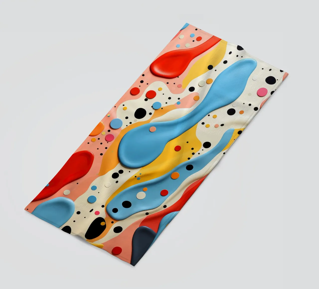 Terrazo pattern art telo mare da Justyna Jaszke JBJart