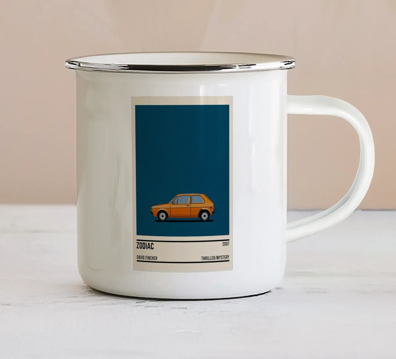 Zodiac car tazza in smalto da TheArtstudio
