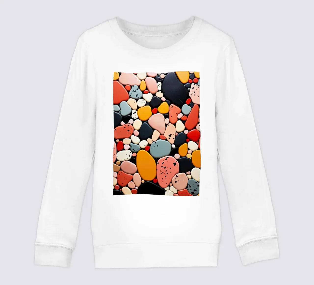 Terrazo pattern art felpa bambino da Justyna Jaszke JBJart
