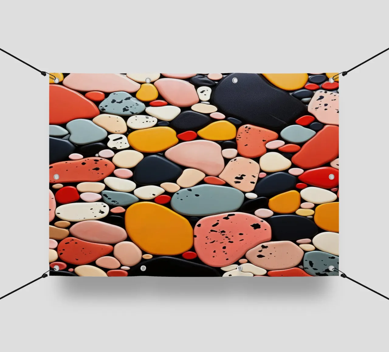 Terrazo pattern art telo in pvc da Justyna Jaszke JBJart