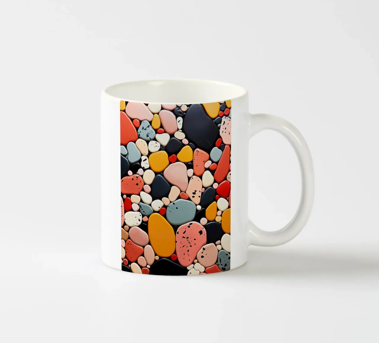 Terrazo pattern art tazza in ceramica da Justyna Jaszke JBJart