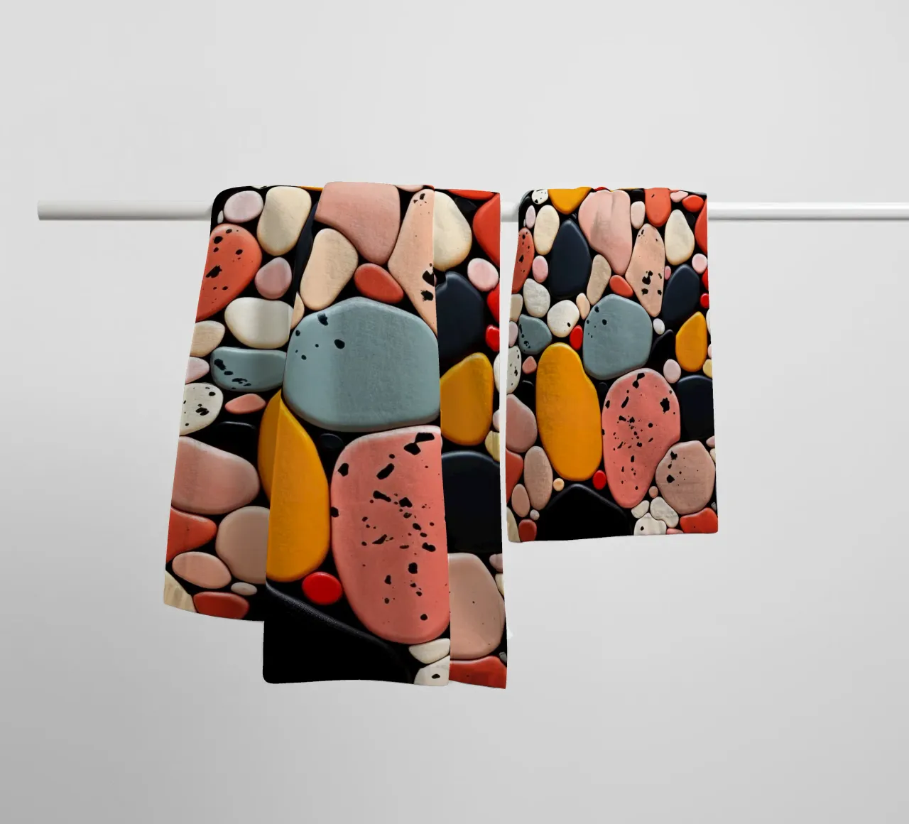 Terrazo pattern art asciugamano da bagno da Justyna Jaszke JBJart