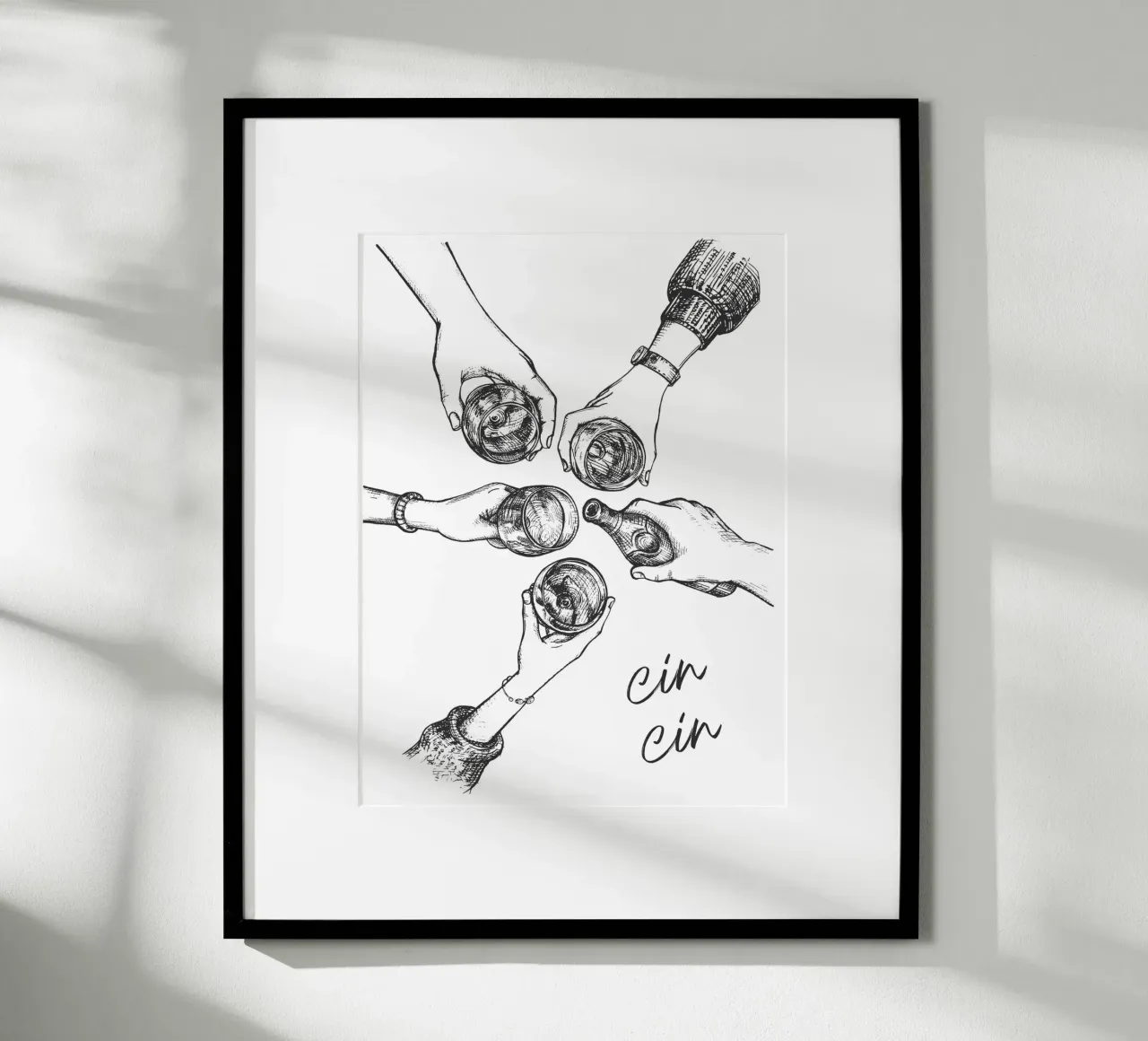 Friends' Cheers, Cin Cin poster da IamHomeStudio