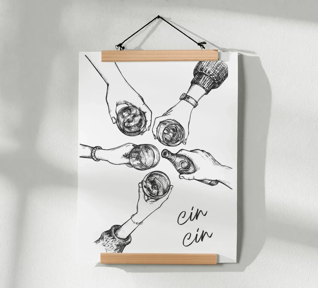 Friends' Cheers, Cin Cin poster da IamHomeStudio