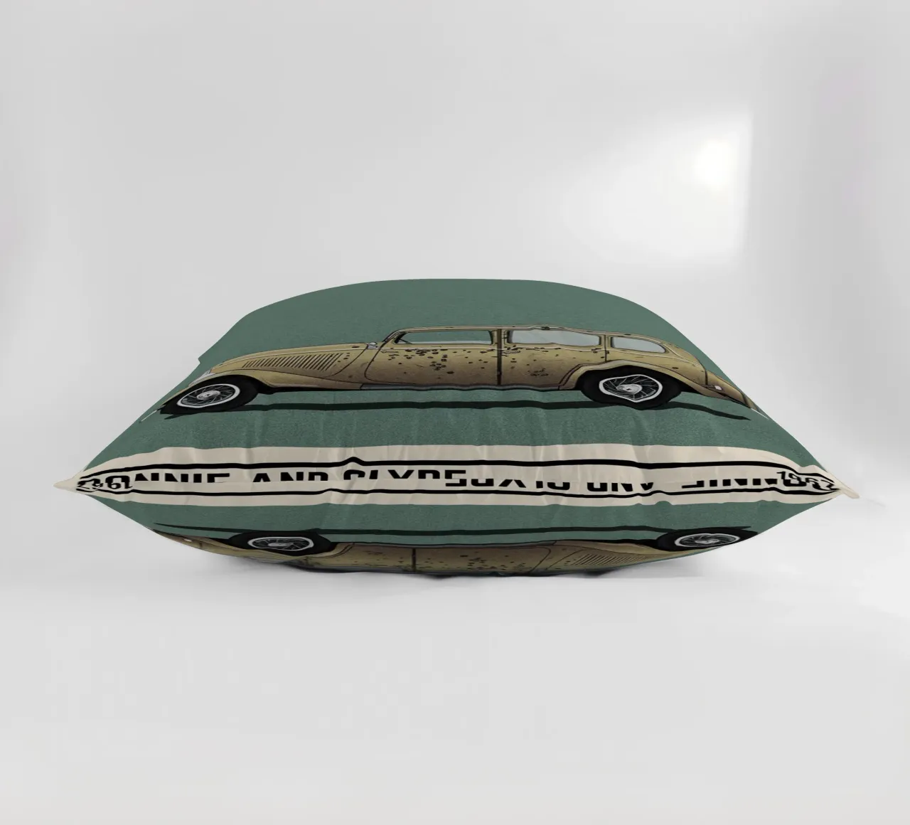Bonnie And Clyde car movie cuscino da TheArtstudio