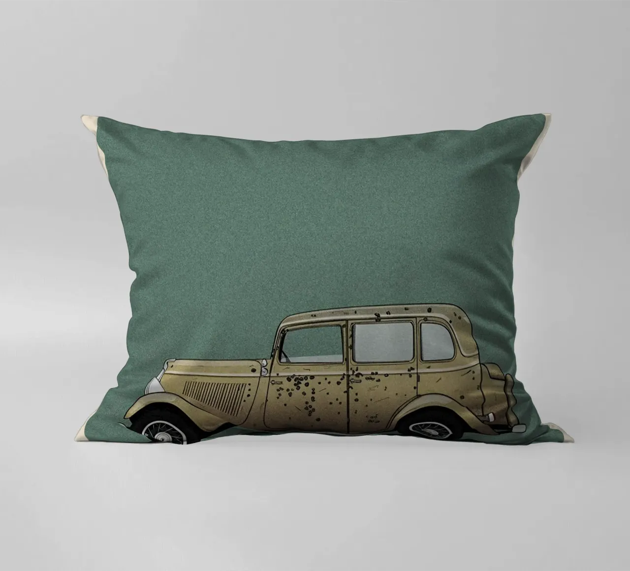 Bonnie And Clyde car movie cuscino da TheArtstudio