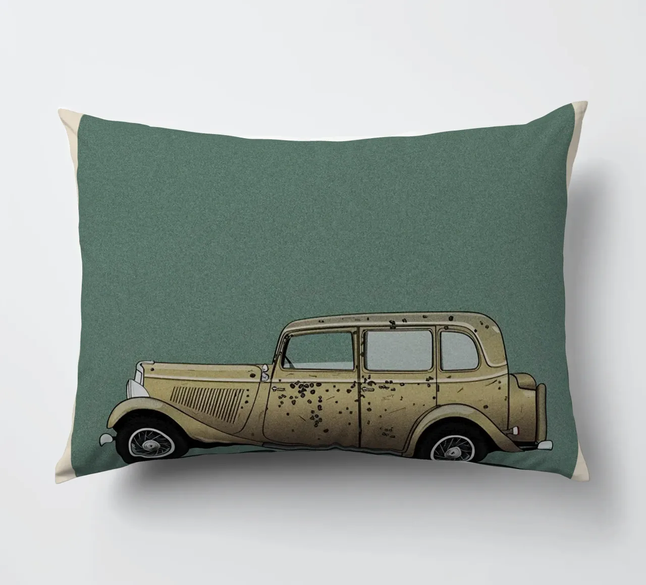 Bonnie And Clyde car movie cuscino da TheArtstudio