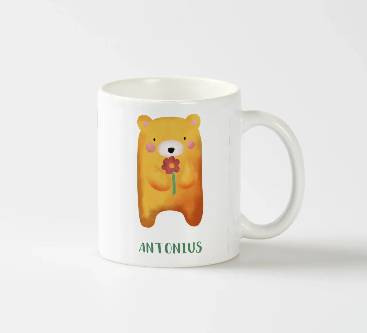 Kleiner Bär mit Name tazza in ceramica da BAINAI KIDS