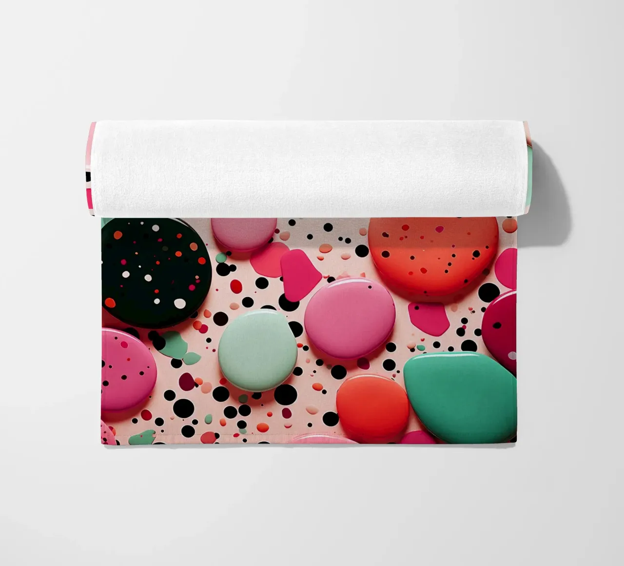 Terrazo pattern art telo mare da Justyna Jaszke JBJart