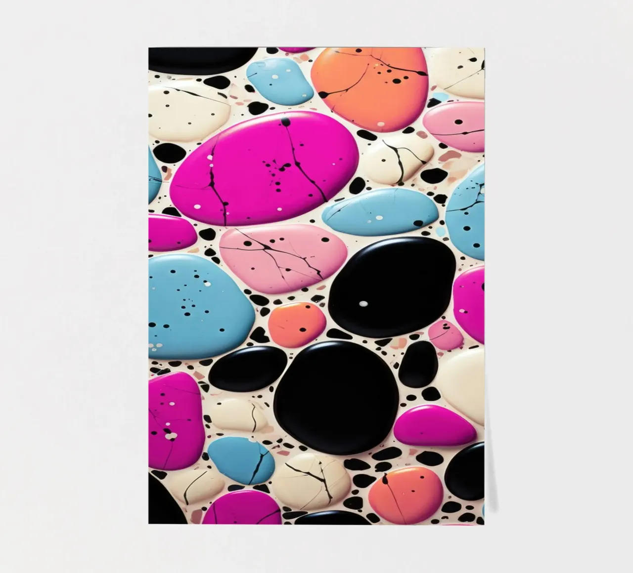 Terrazzo podiumkunst stickervel van Justyna Jaszke JBJart