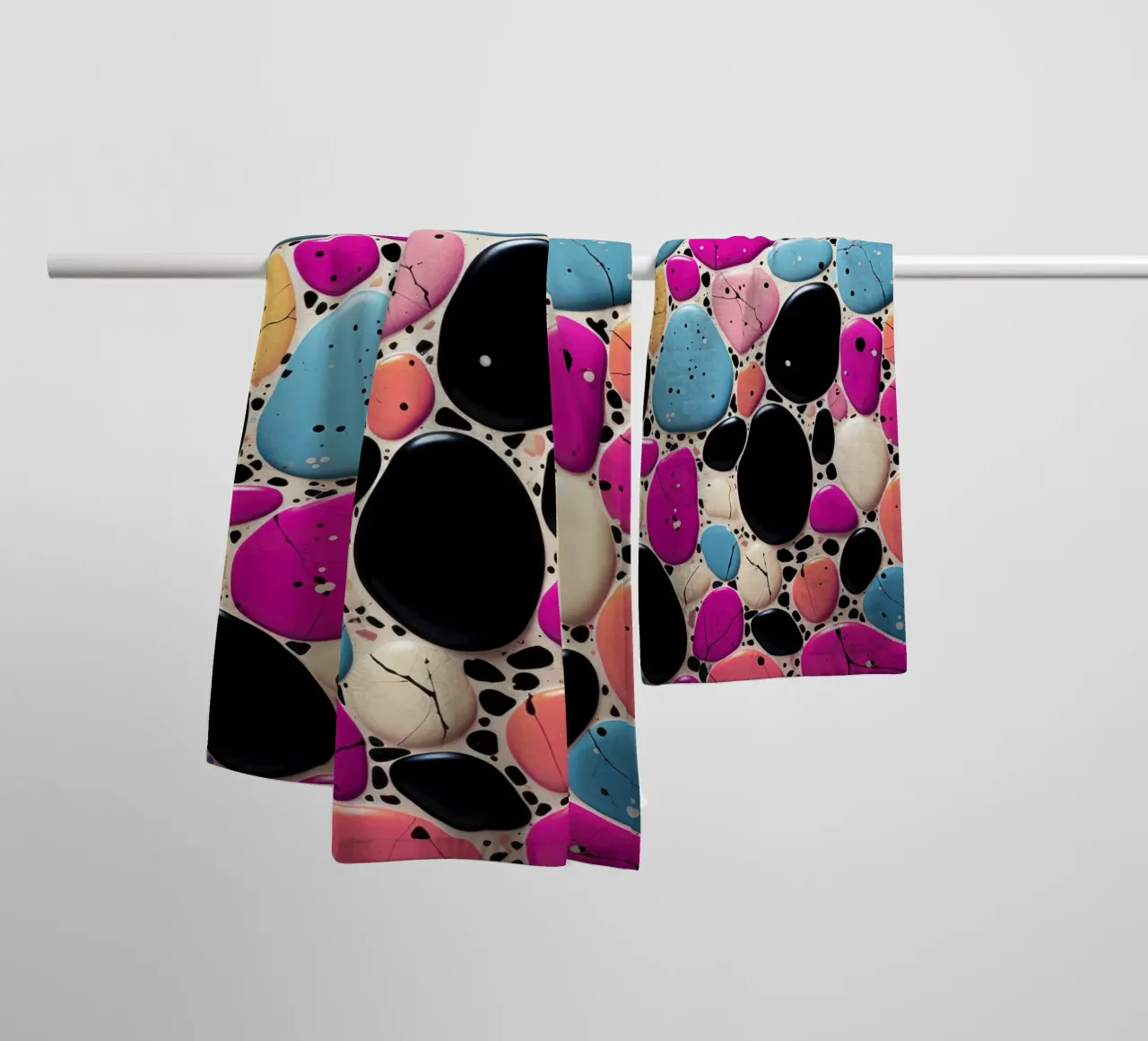 Terrazzo paterno asciugamano da bagno da Justyna Jaszke JBJart
