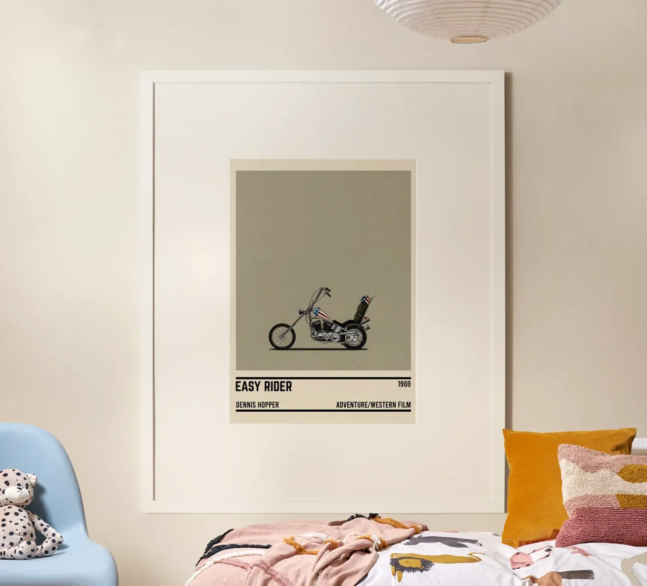 Easy Rider motorcycle poster con telaio in plastica da TheArtstudio