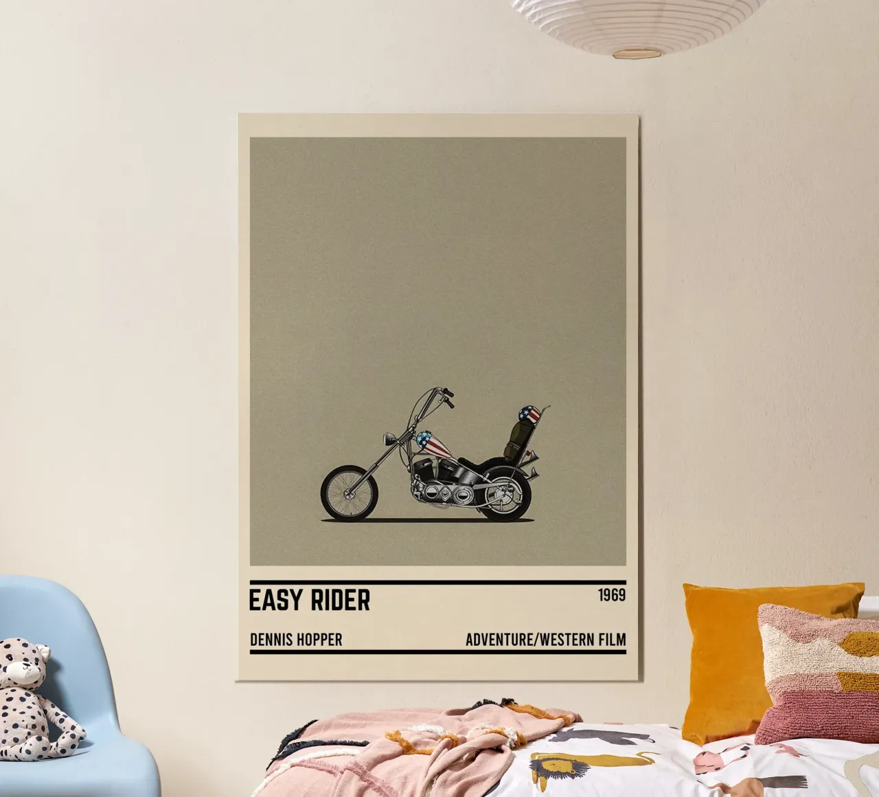 Easy Rider motorcycle poster con telaio in plastica da TheArtstudio