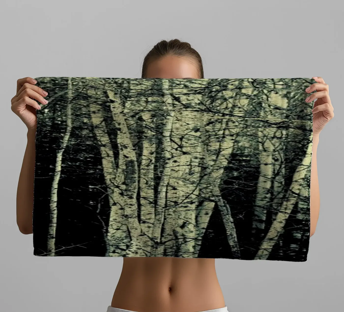 Birch towel by Robin Delean