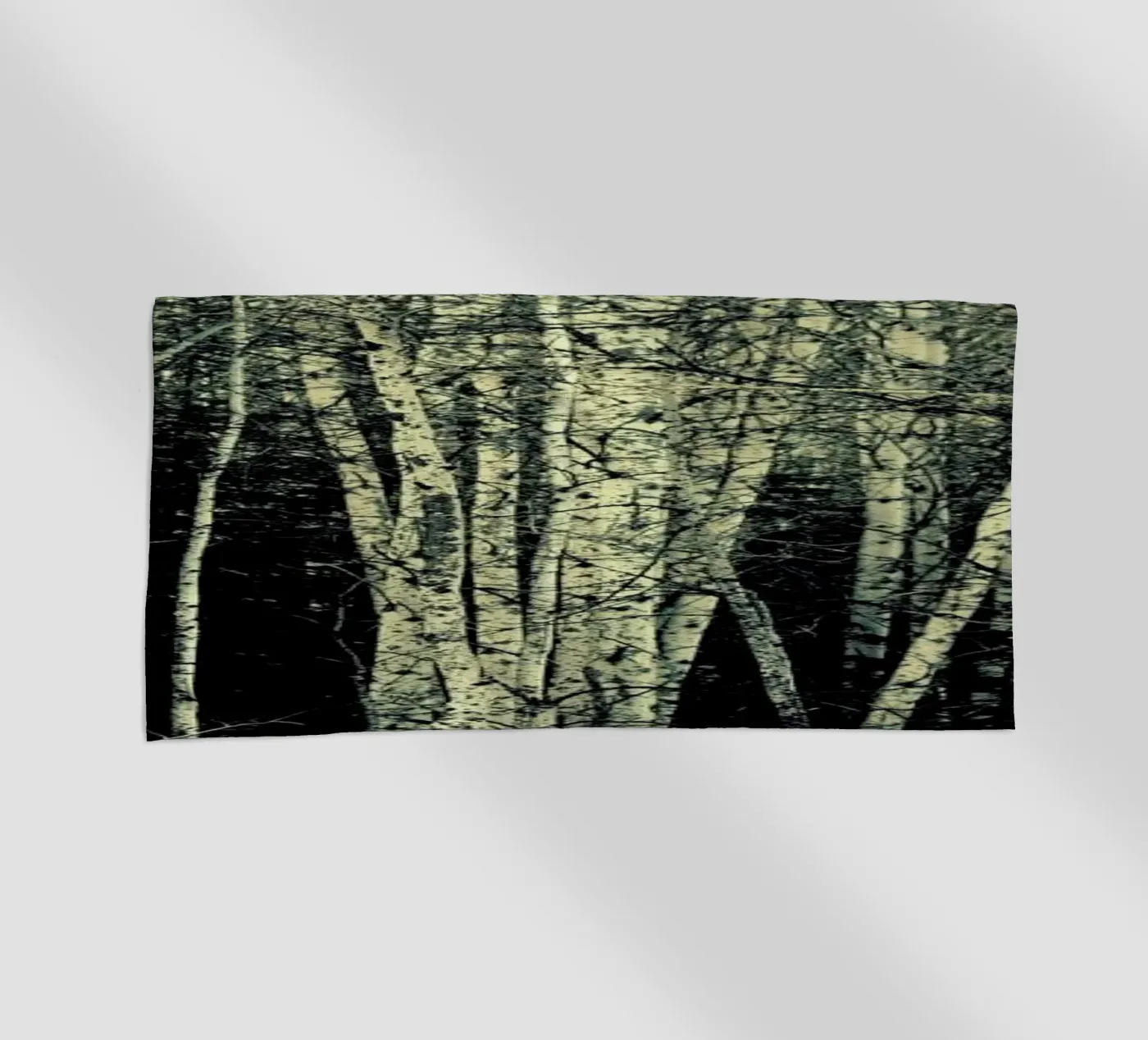 Birch beach towel by Robin Delean