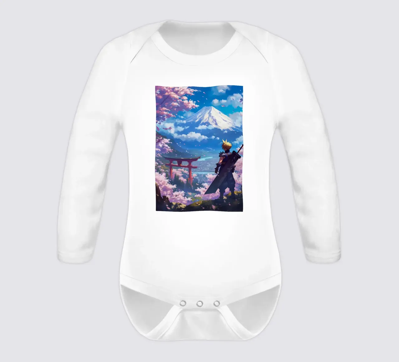 Cloud From Final Fantasy body neonato maniche lunghe da CreativeStudio