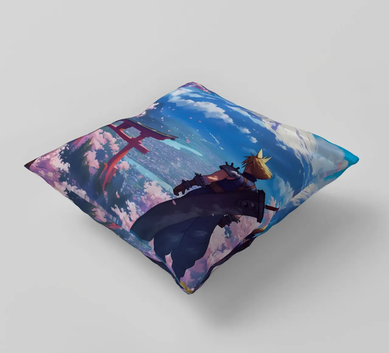 Cloud From Final Fantasy cuscino da CreativeStudio