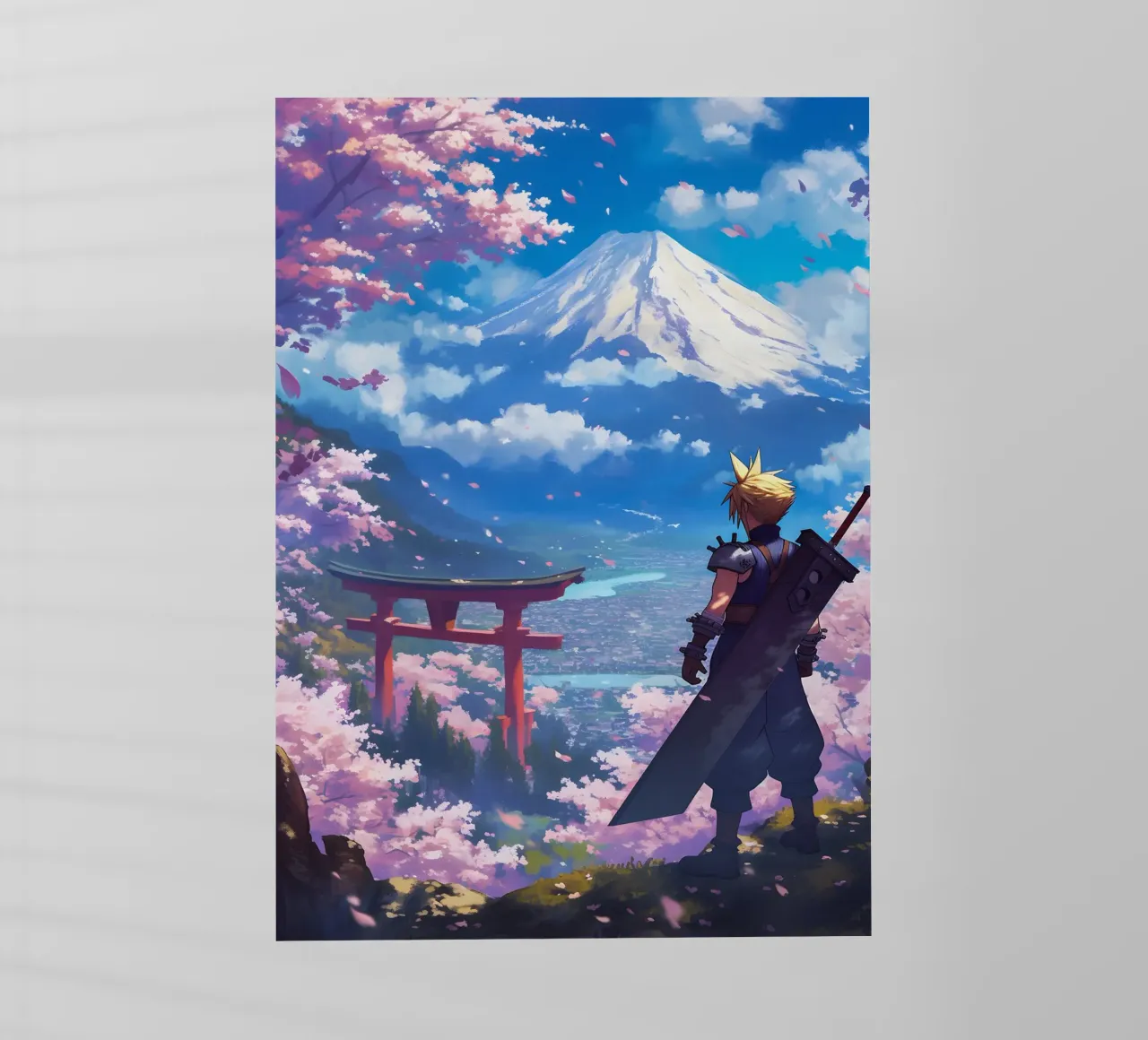 Cloud From Final Fantasy pellicola backlit da CreativeStudio