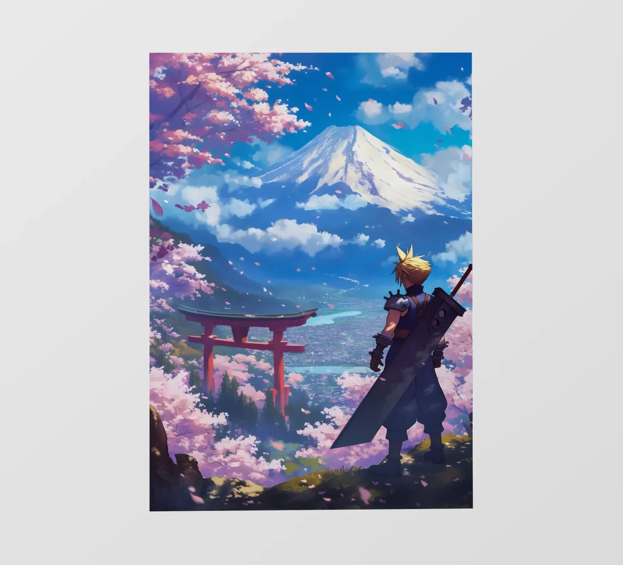 Cloud From Final Fantasy pellicola backlit da CreativeStudio