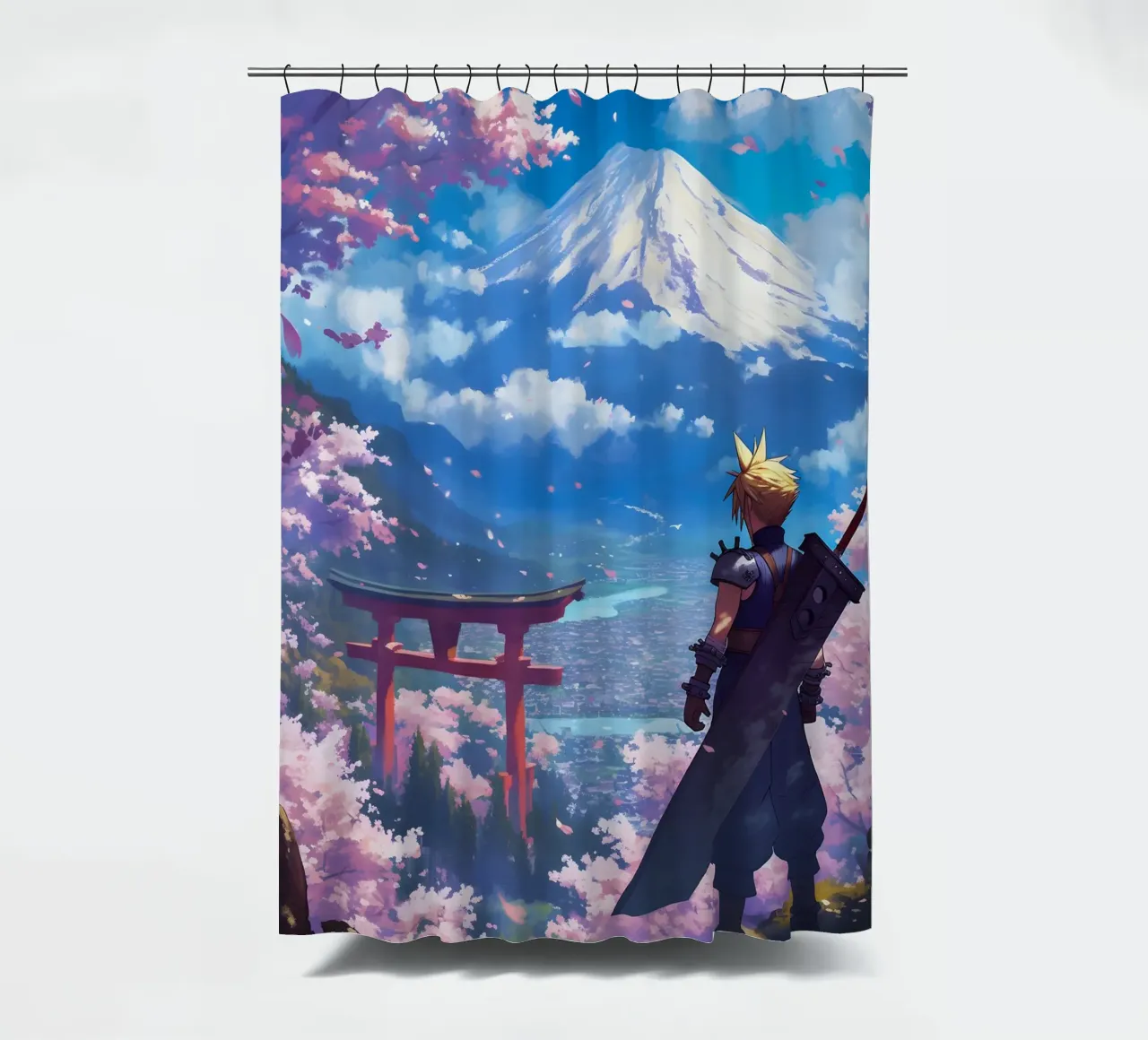 Cloud From Final Fantasy tenda da doccia da CreativeStudio