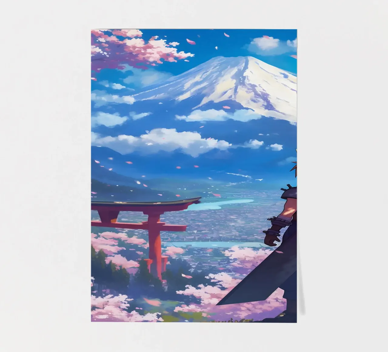 Cloud From Final Fantasy foglio adesivo da CreativeStudio