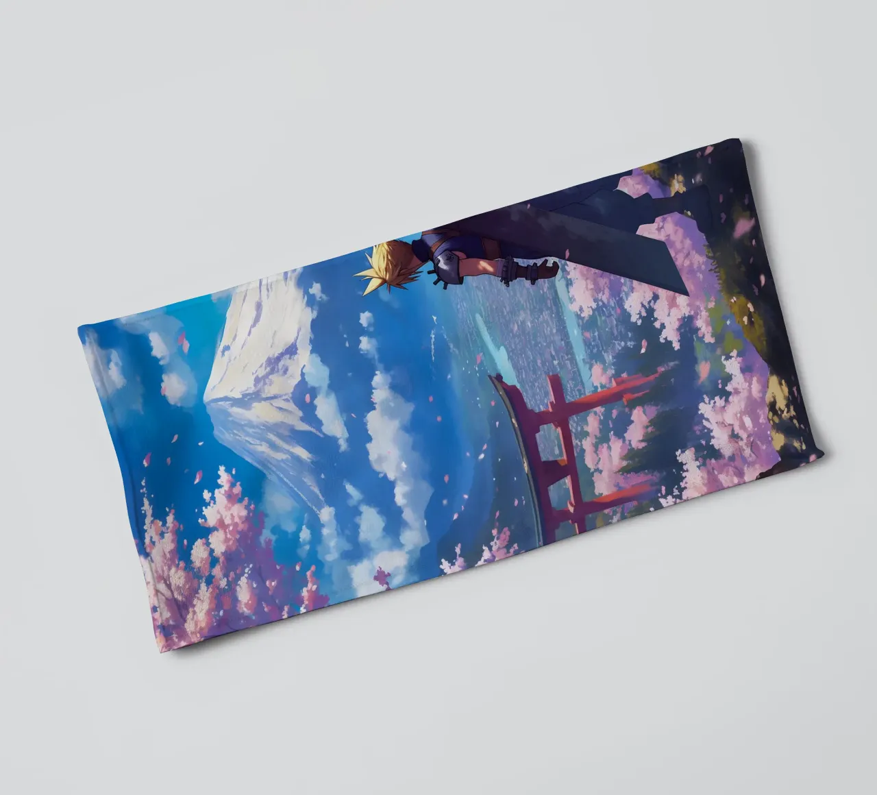 Cloud From Final Fantasy asciugamano da bagno da CreativeStudio