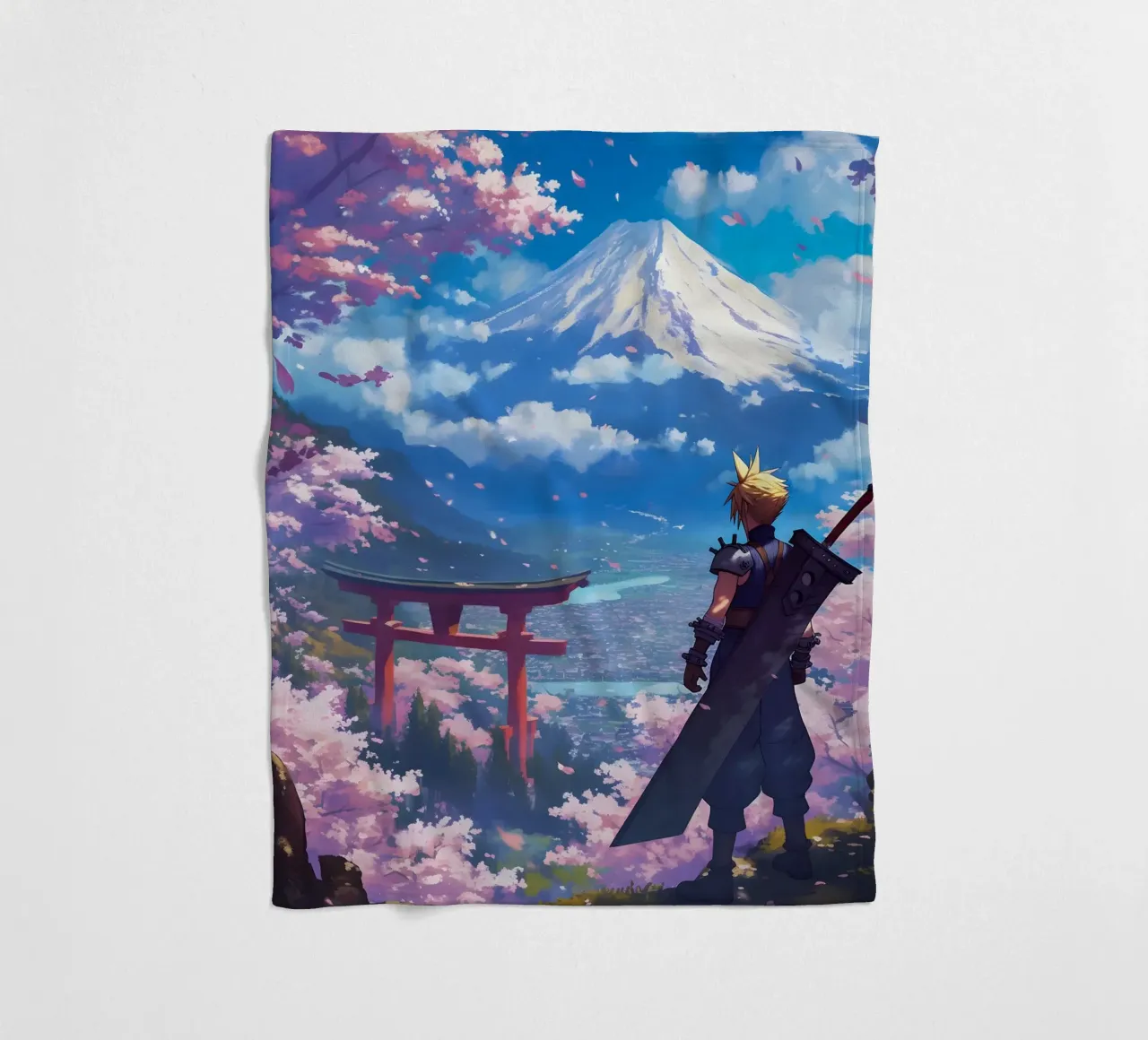Cloud From Final Fantasy coperta in pile da CreativeStudio