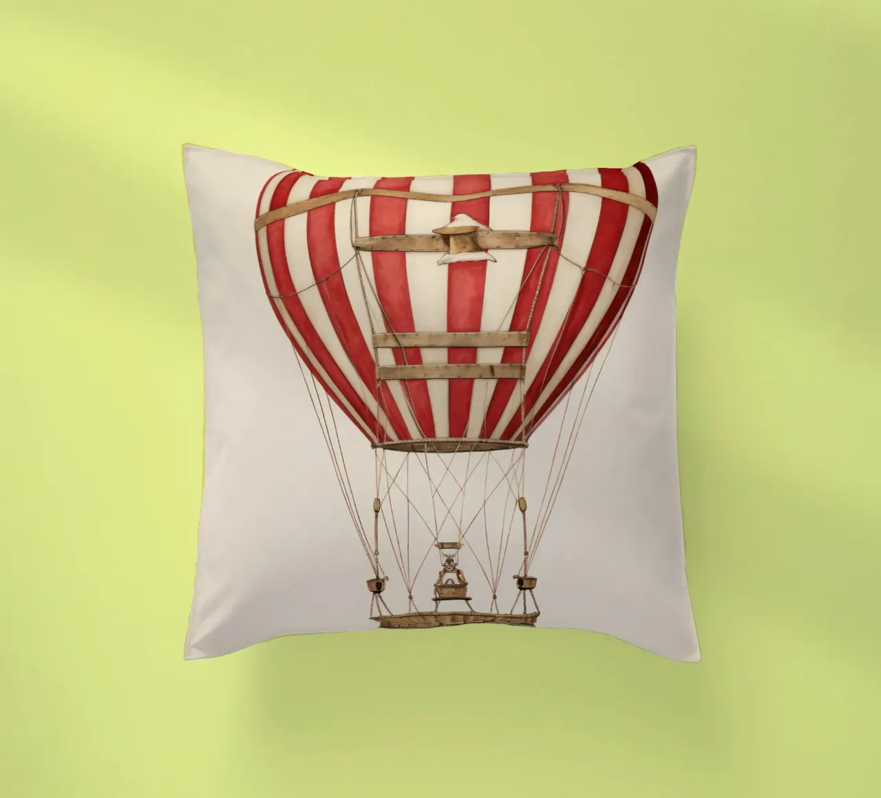 Mongolfiera d'epoca cuscino da IamHomeStudio
