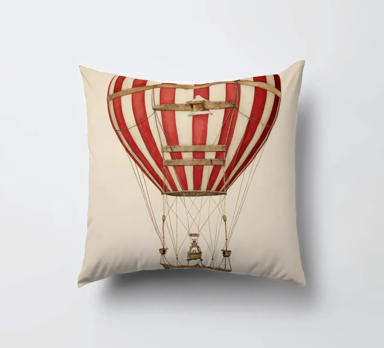 Mongolfiera d'epoca cuscino da IamHomeStudio