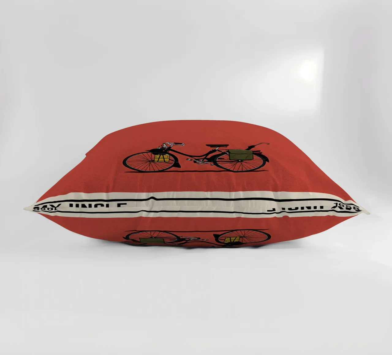 Mon Oncle bike movie decorative cushion by TheArtstudio