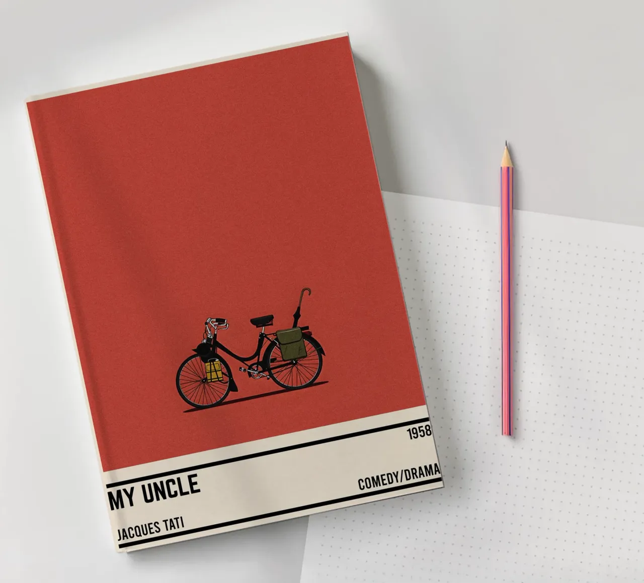 Mon Oncle bike movie notebook by TheArtstudio