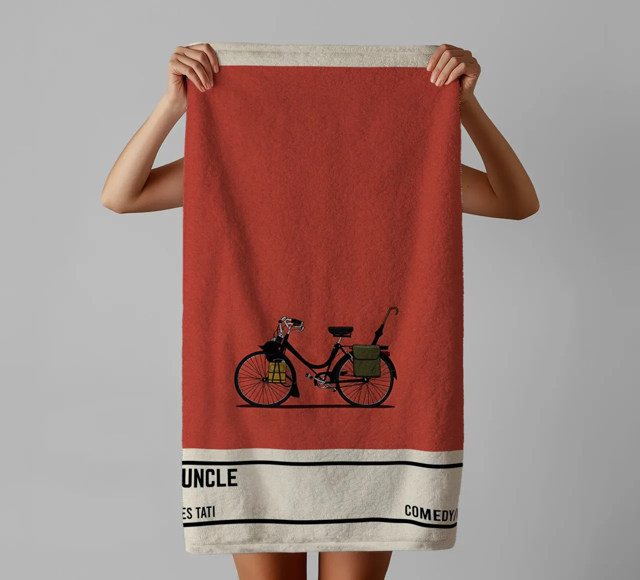 Mon Oncle bike movie asciugamano da bagno da TheArtstudio