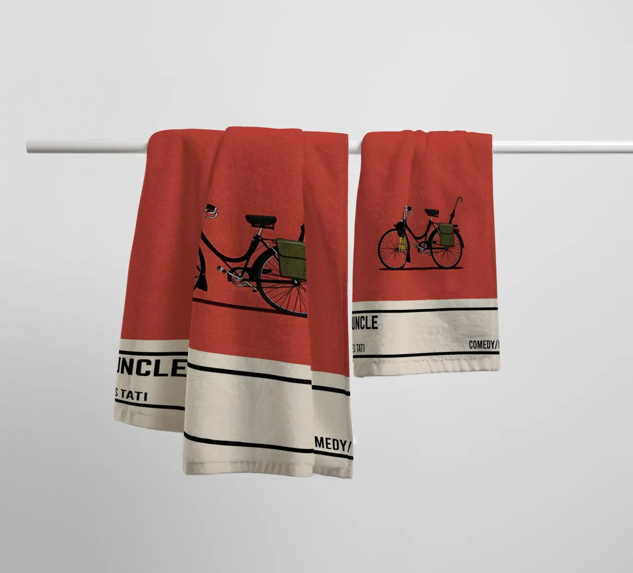 Mon Oncle bike movie asciugamano da bagno da TheArtstudio