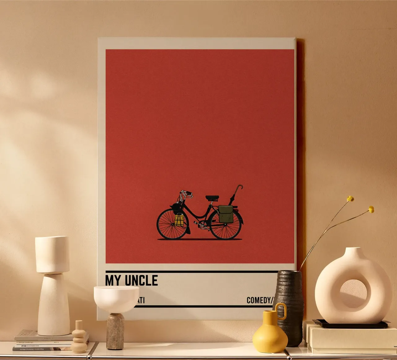 Mon Oncle bike movie canvas by TheArtstudio